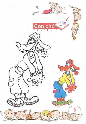 bộ tô màu mẫu giáo - các loại thú - tập 2 - Ảnh 10