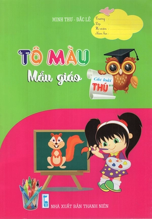 bộ tô màu mẫu giáo - các loại thú - tập 2 - Ảnh 2