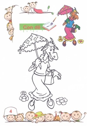 bộ tô màu mẫu giáo - các loại thú - tập 2 - Ảnh 5