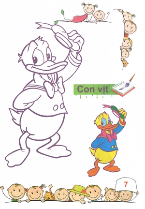 bộ tô màu mẫu giáo - các loại thú - tập 2 - Ảnh 8