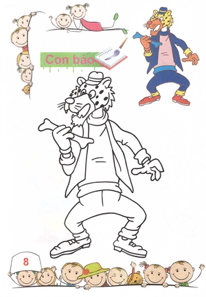 bộ tô màu mẫu giáo - các loại thú - tập 2 - Ảnh 9