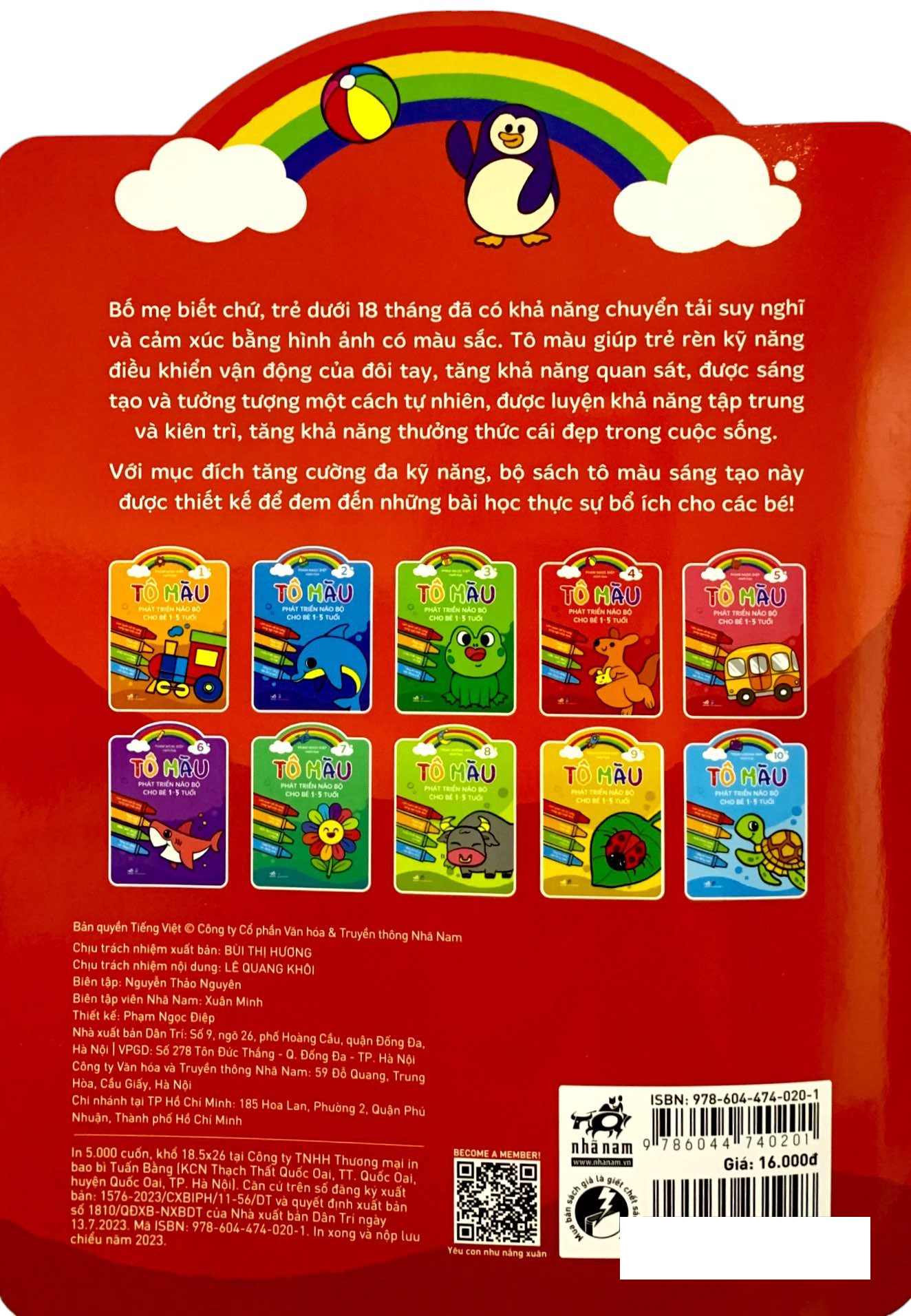 bộ tô màu phát triển trí não bộ cho bé 1-3 tuổi - tập 4 - Ảnh 5