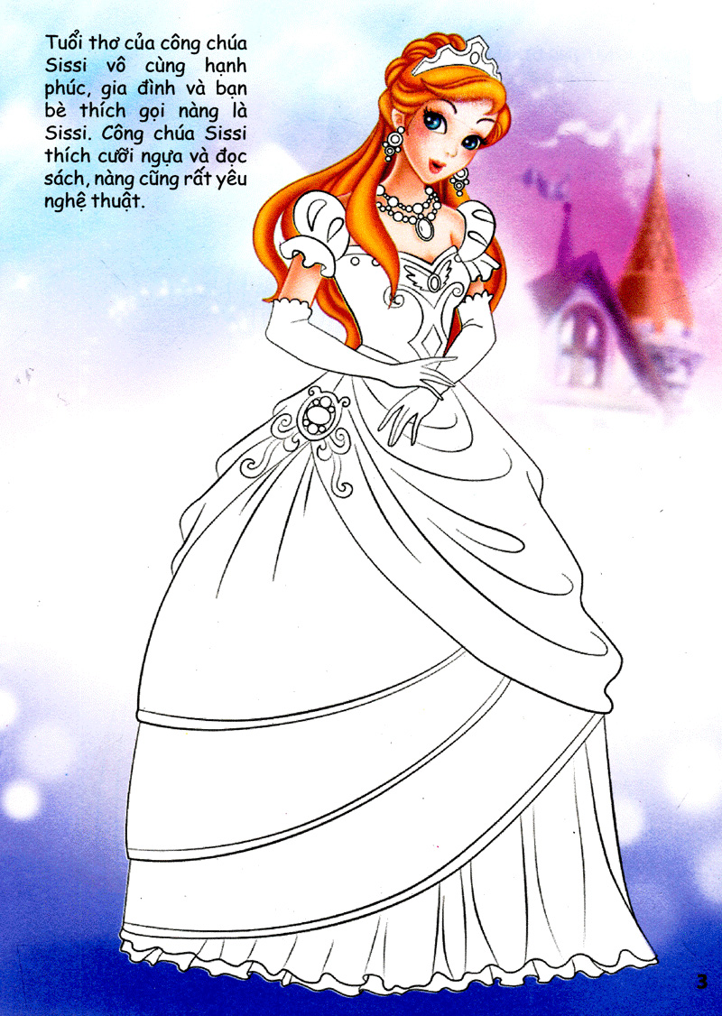 bộ tô màu phát triển trí tuệ - thế giới công chúa - tập 6 - Ảnh 3