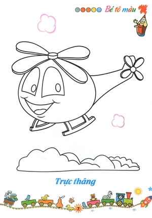 bộ tô màu phương tiện giao thông 2: trên bầu trời - Ảnh 7