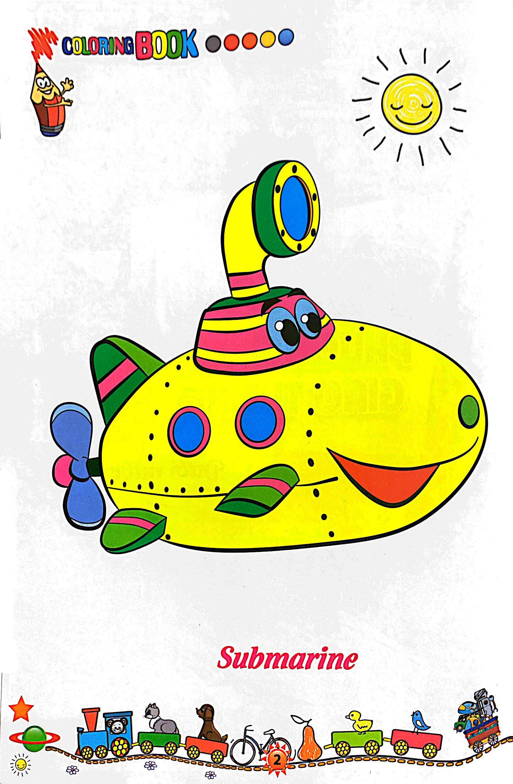 bộ tô màu phương tiện giao thông 3: dưới nước (tái bản 2021) - Ảnh 3