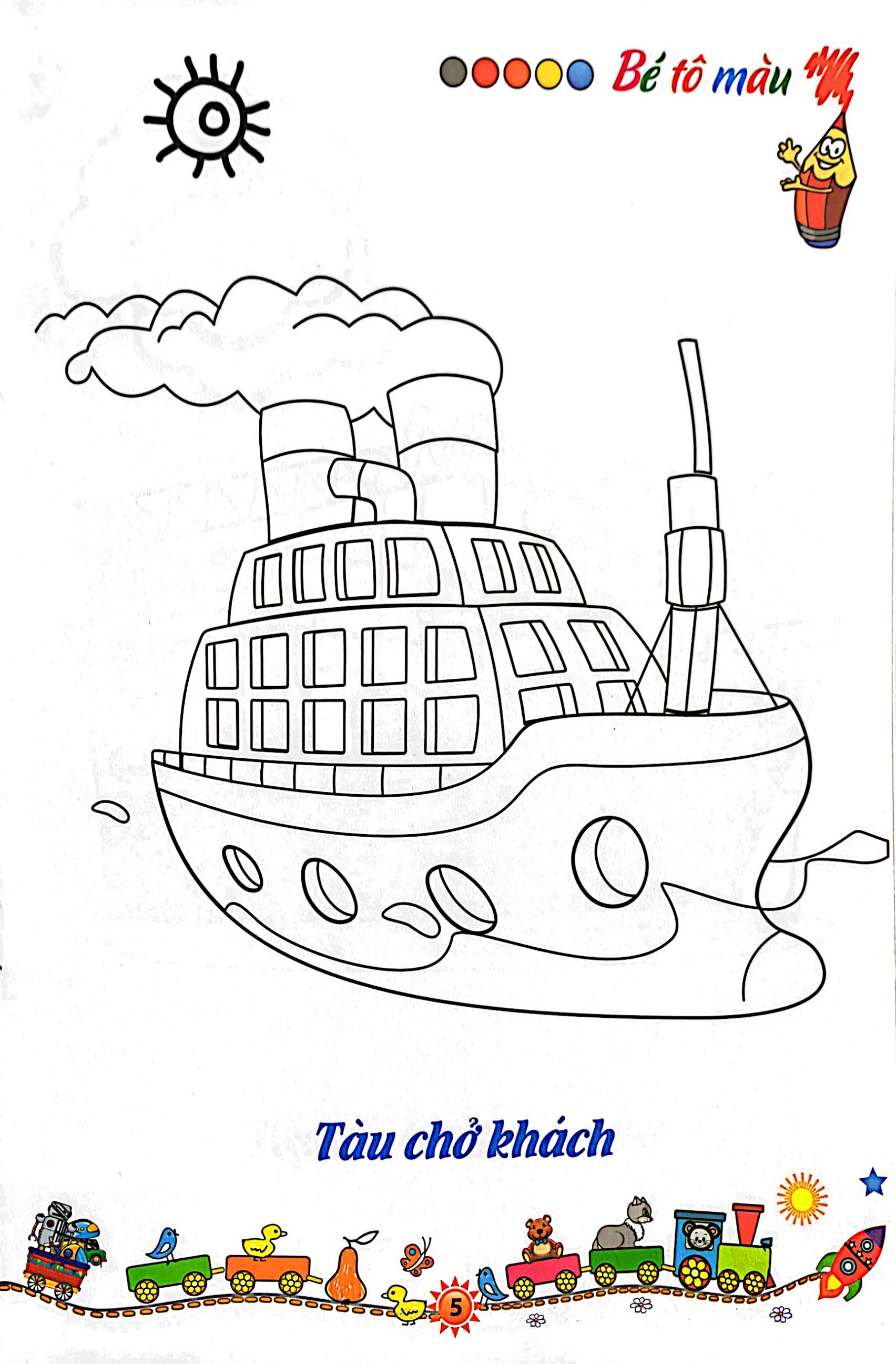 bộ tô màu phương tiện giao thông 3: dưới nước (tái bản 2021) - Ảnh 6