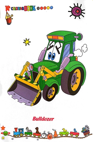 bộ tô màu phương tiện giao thông 4: trên công trường (tái bản 2021) - Ảnh 5