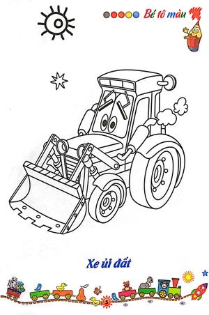 bộ tô màu phương tiện giao thông 4: trên công trường (tái bản 2021) - Ảnh 6
