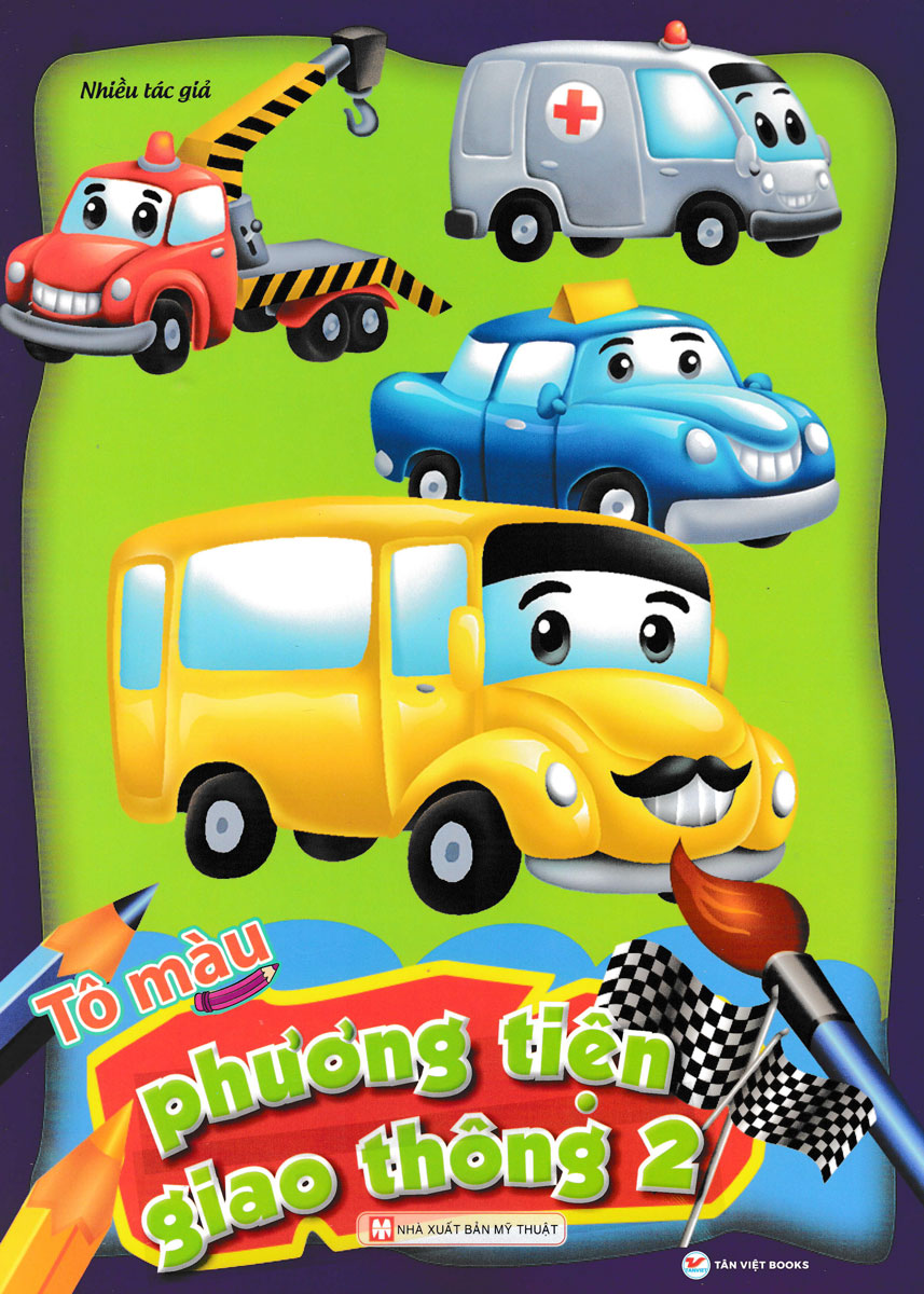 bộ tô màu phương tiện giao thông - tập 2 - Ảnh 2