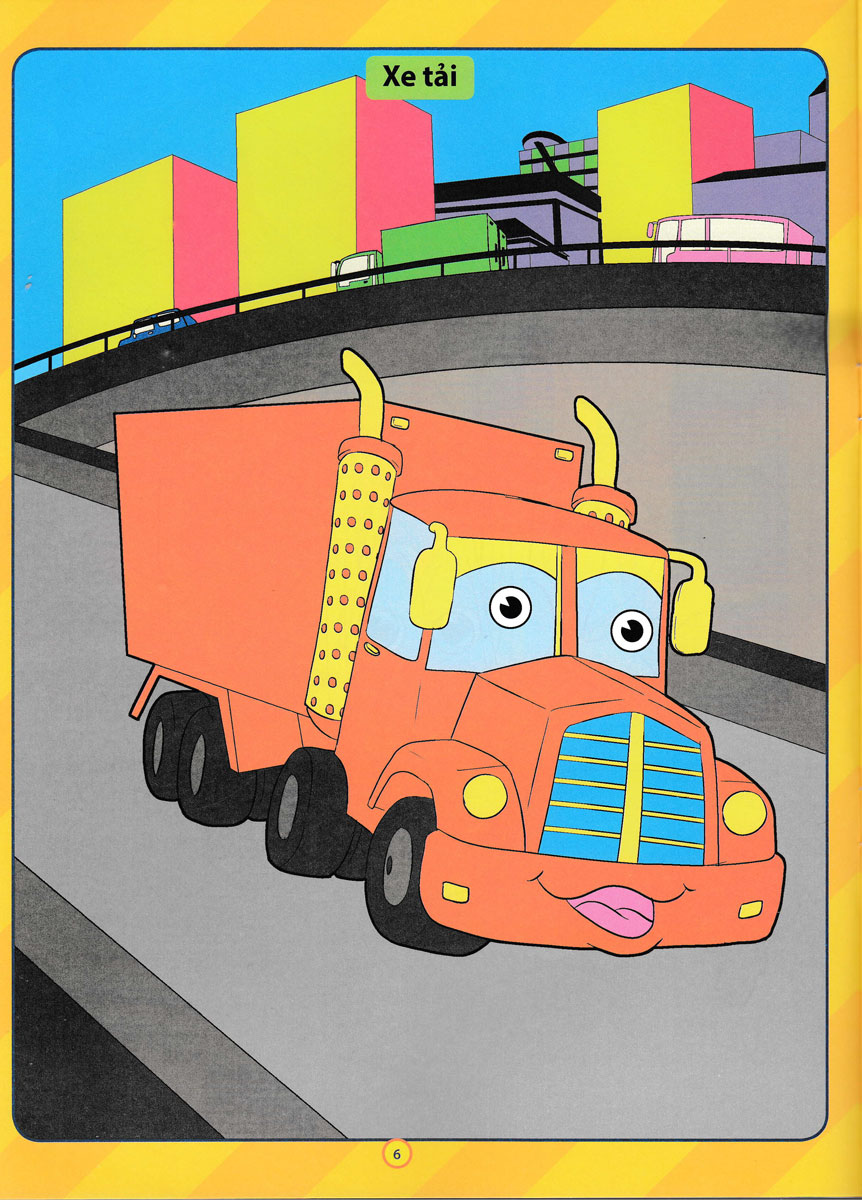 bộ tô màu phương tiện giao thông - tập 2 - Ảnh 6