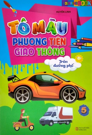 bộ tô màu phương tiện giao thông - tập 5: trên đường phố (tái bản 2021) - Ảnh 2