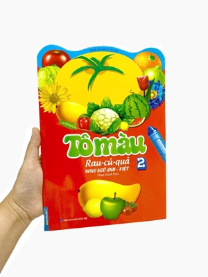 bộ tô màu rau - củ - quả song ngữ anh - việt - tập 2 - Ảnh 6