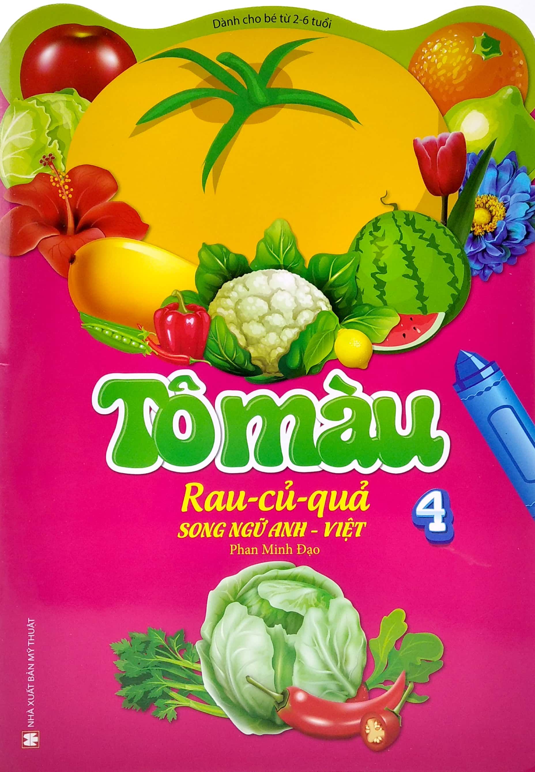 bộ tô màu rau-củ- quả- song ngữ anh-việt - tập 2 (tái bản 2023) - Ảnh 2