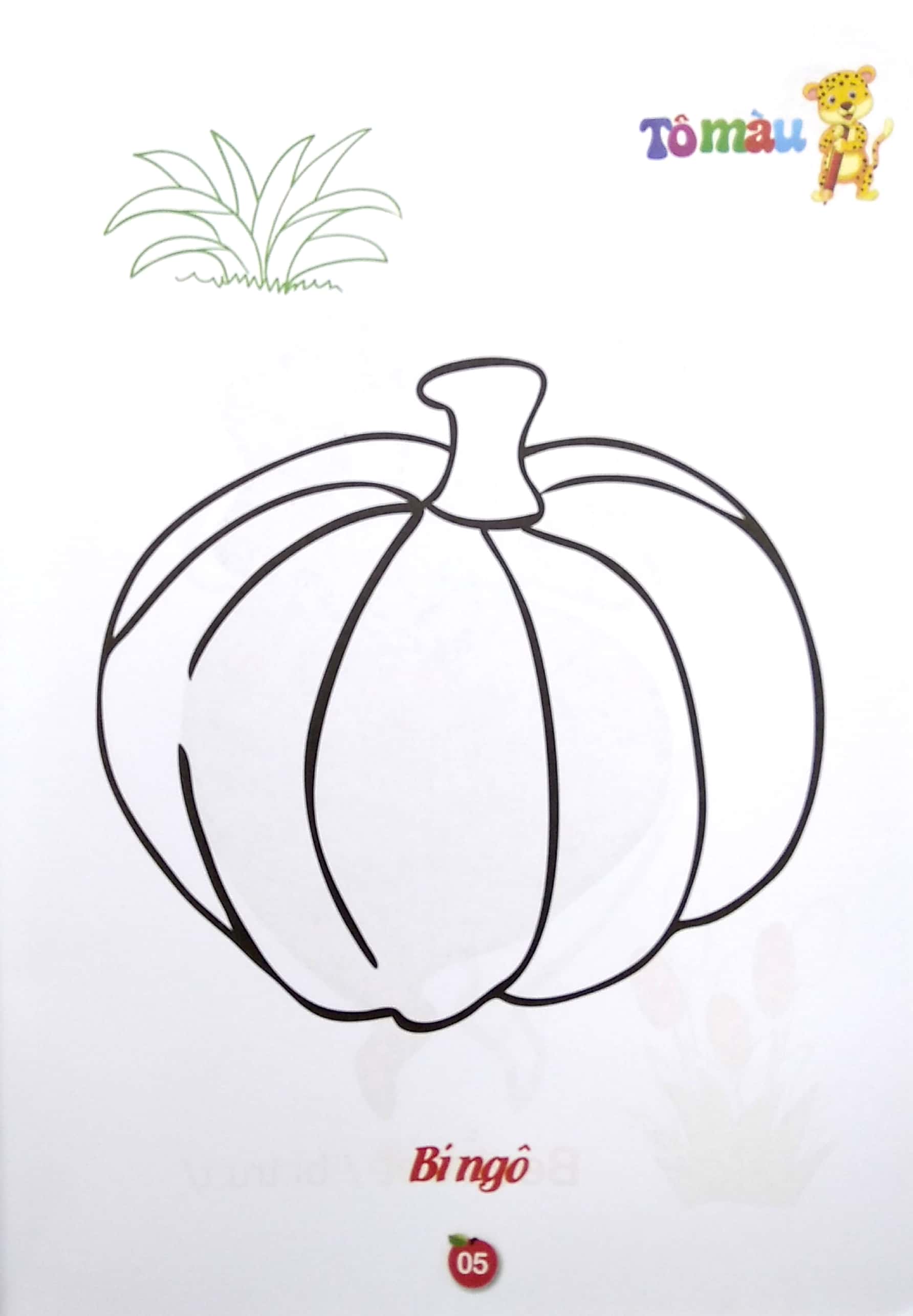 bộ tô màu rau-củ- quả- song ngữ anh-việt - tập 2 (tái bản 2023) - Ảnh 6