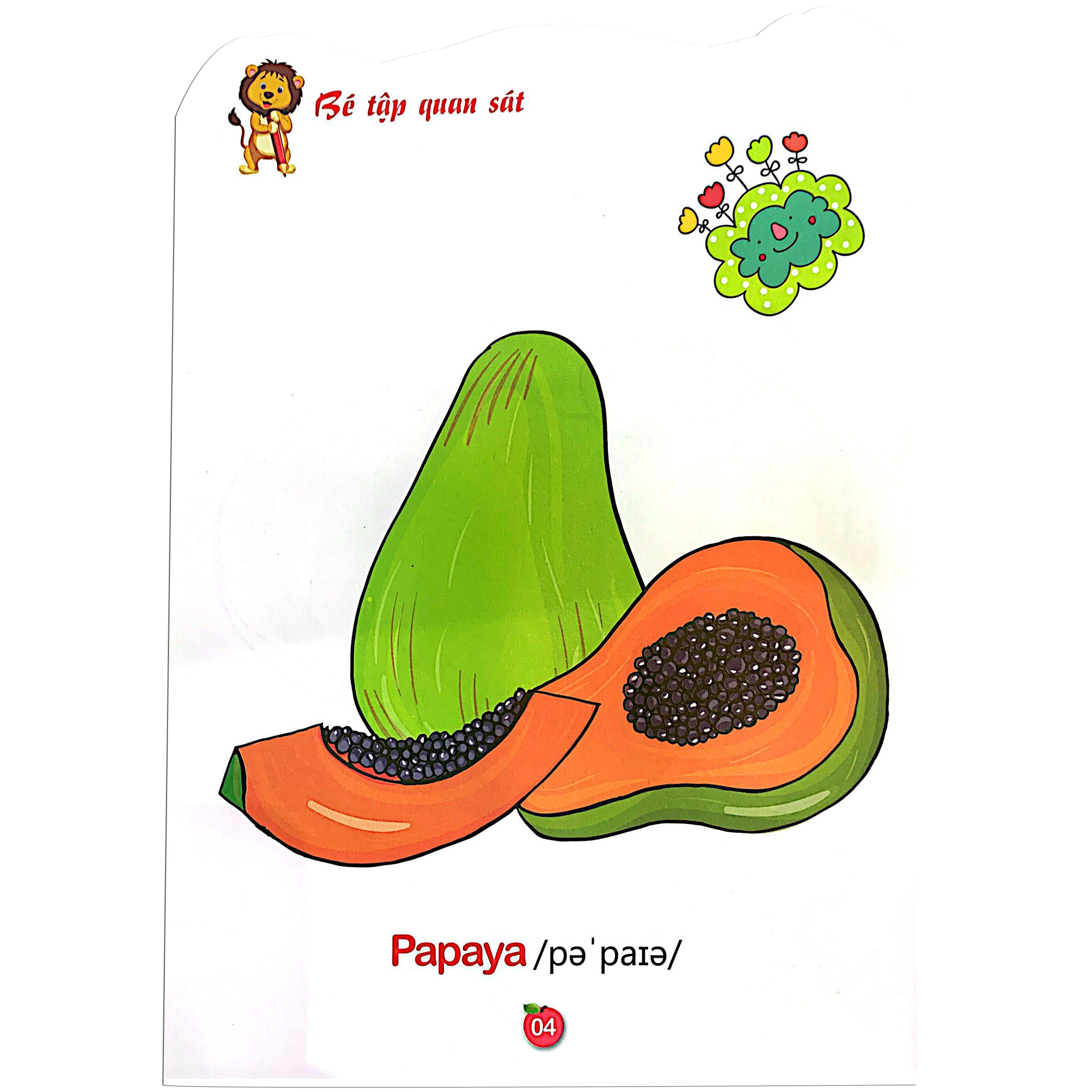 bộ tô màu rau - củ - quả - tập 5 (song ngữ anh - việt) - Ảnh 5