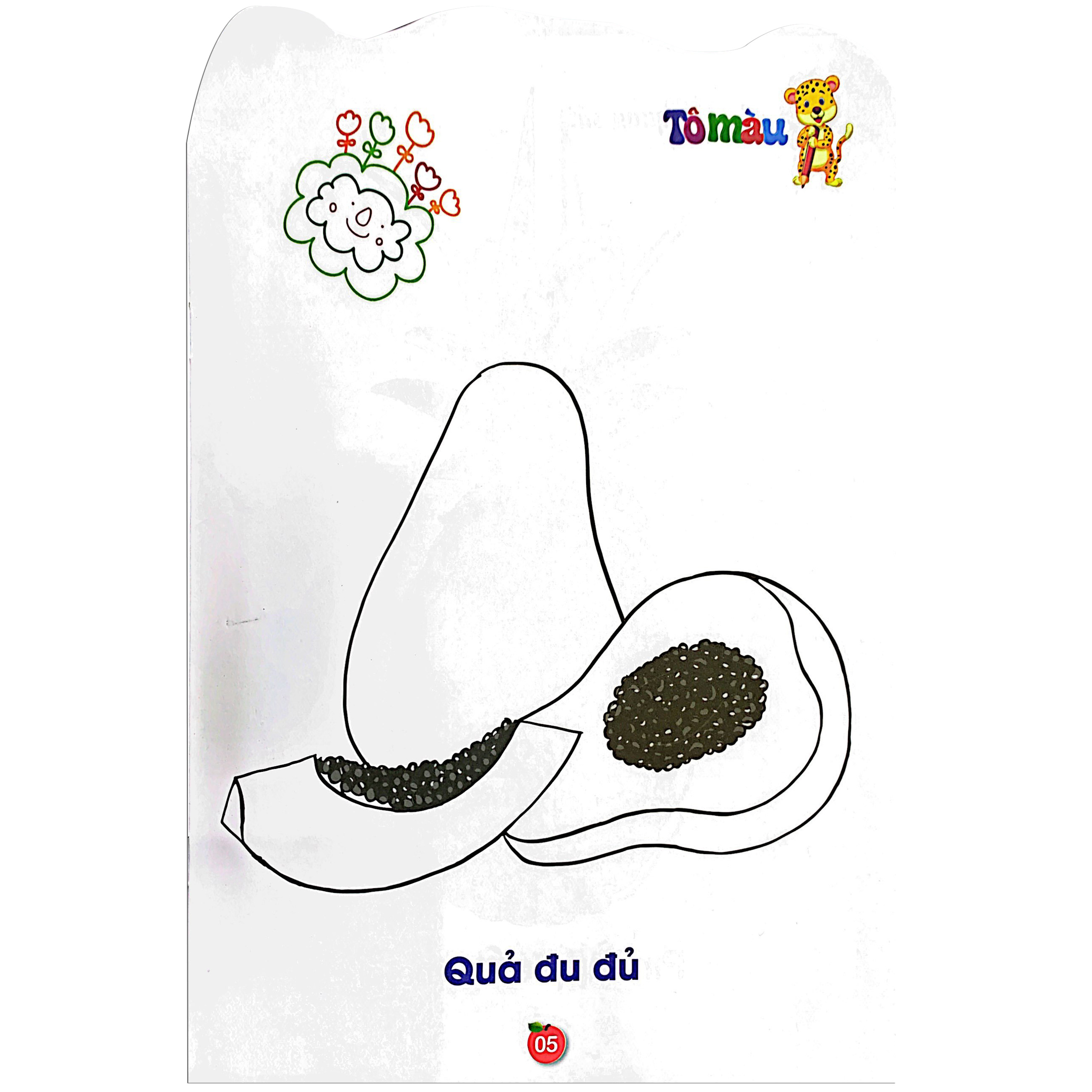 bộ tô màu rau - củ - quả - tập 5 (song ngữ anh - việt) - Ảnh 6