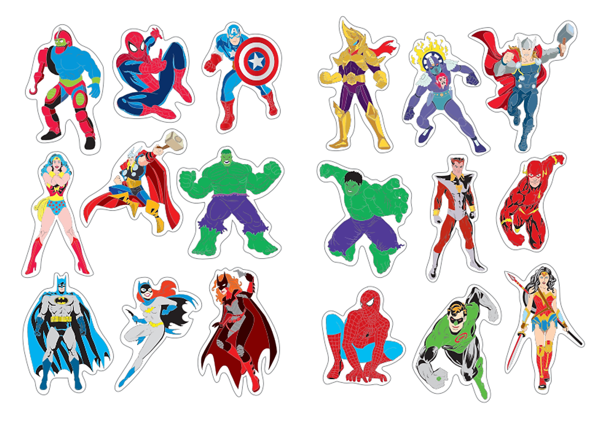 bộ tô màu rèn luyện iq eq cq - super heroes siêu anh hùng - tập 1 - tặng kèm sticker - Ảnh 5