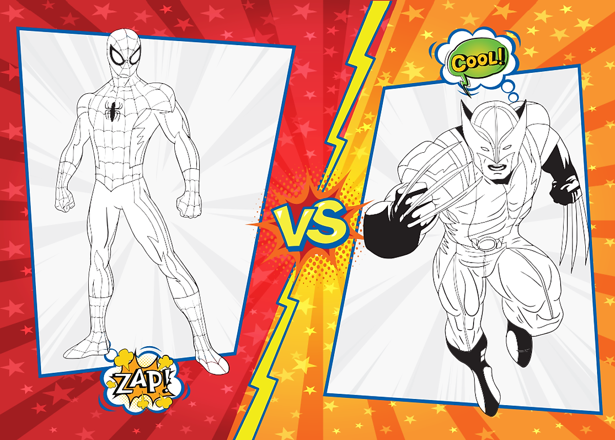 bộ tô màu rèn luyện iq eq cq - super heroes siêu anh hùng - tập 5 - tặng kèm sticker - Ảnh 4