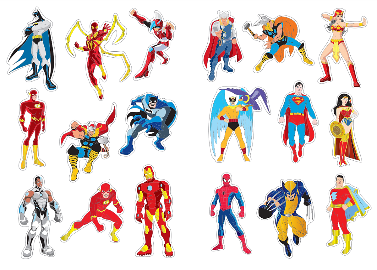 bộ tô màu rèn luyện iq eq cq - super heroes siêu anh hùng - tập 5 - tặng kèm sticker - Ảnh 5