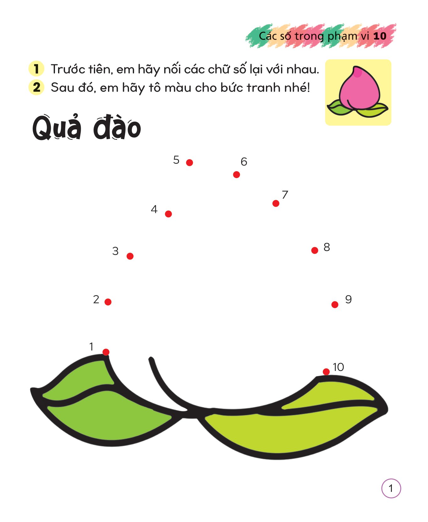 Bộ Tô Màu Sáng Tạo Giúp Bé Làm Quen Với Chữ Cái Và Con Số - Các Số Trong Phạm Vi 10 - Ảnh 2