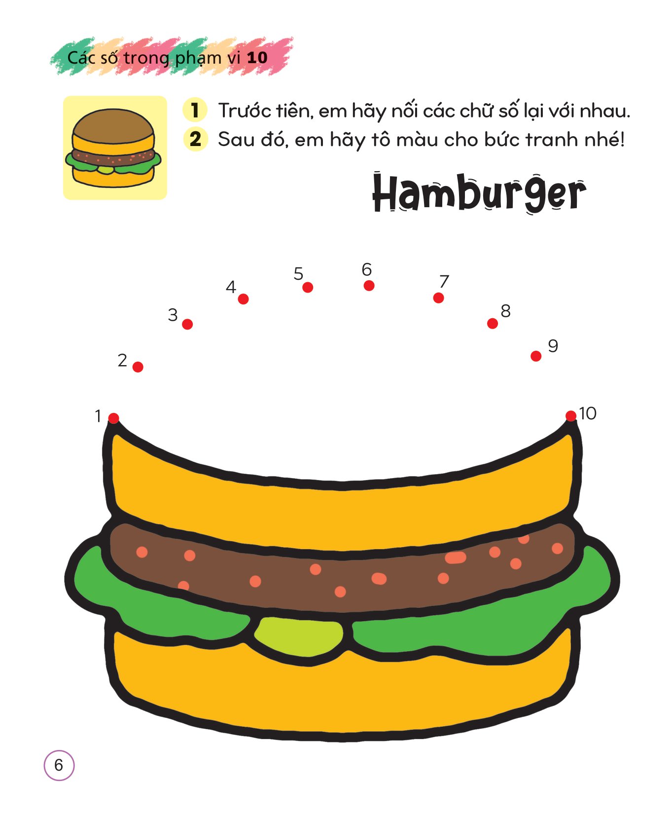 Bộ Tô Màu Sáng Tạo Giúp Bé Làm Quen Với Chữ Cái Và Con Số - Các Số Trong Phạm Vi 10 - Ảnh 7