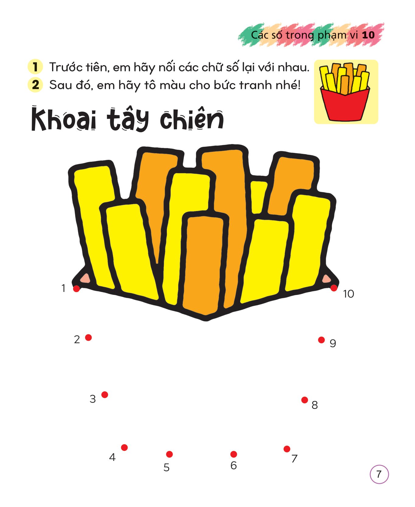 Bộ Tô Màu Sáng Tạo Giúp Bé Làm Quen Với Chữ Cái Và Con Số - Các Số Trong Phạm Vi 10 - Ảnh 8