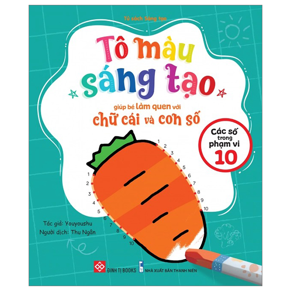 Bộ Tô Màu Sáng Tạo Giúp Bé Làm Quen Với Chữ Cái Và Con Số - Các Số Trong Phạm Vi 100 - Ảnh 13