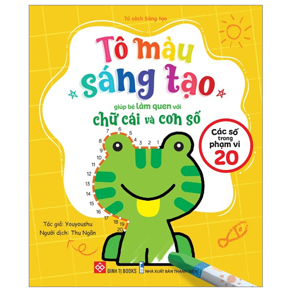 Bộ Tô Màu Sáng Tạo Giúp Bé Làm Quen Với Chữ Cái Và Con Số - Các Số Trong Phạm Vi 100 - Ảnh 14