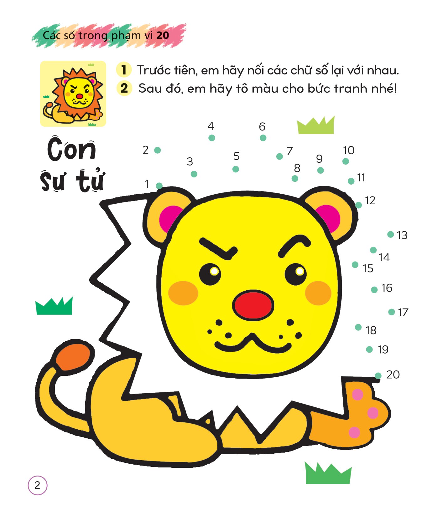 Bộ Tô Màu Sáng Tạo Giúp Bé Làm Quen Với Chữ Cái Và Con Số - Các Số Trong Phạm Vi 20 - Ảnh 3