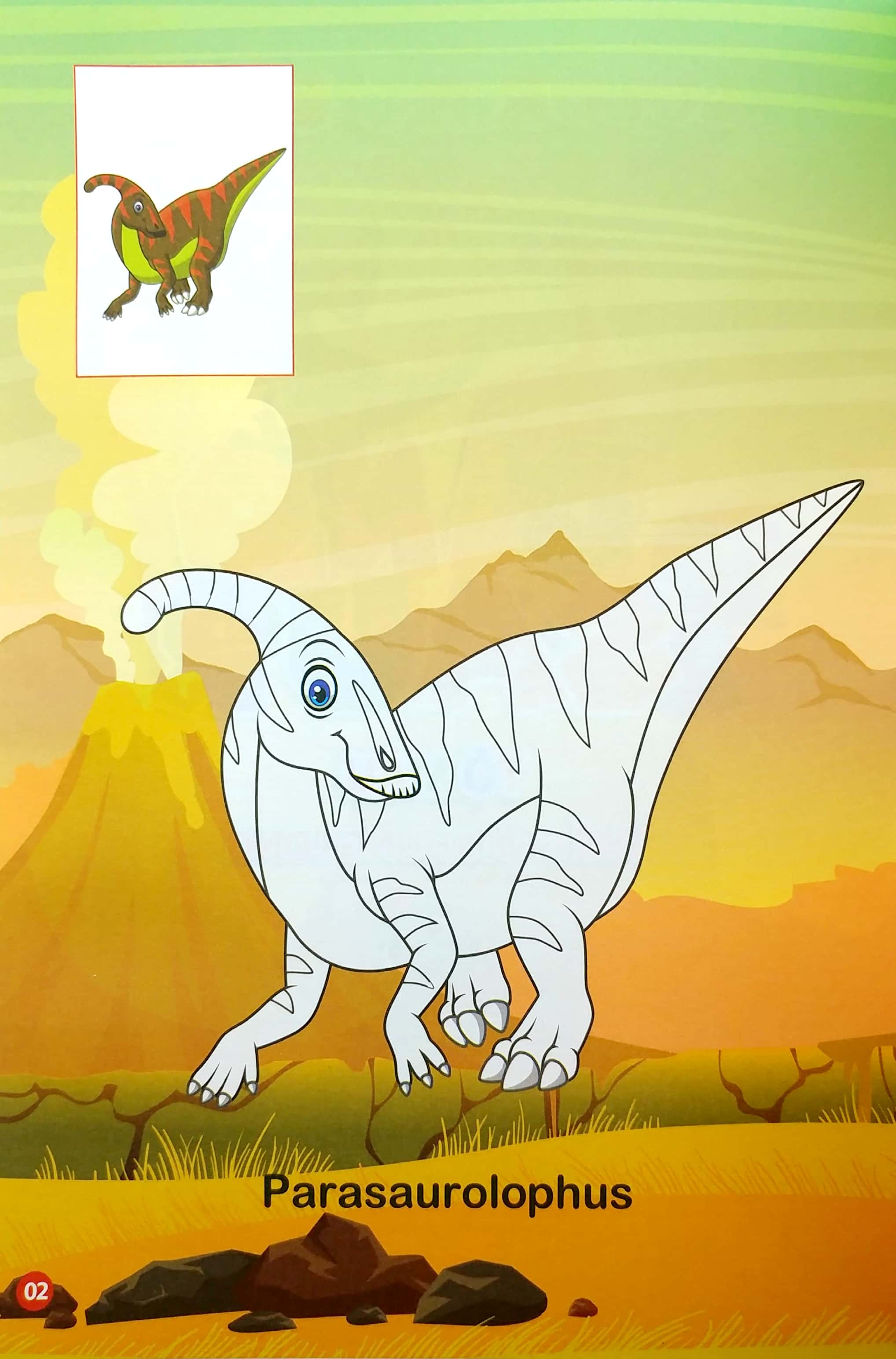 bộ tô màu thế giới khủng long dinosaurs 1 - Ảnh 3