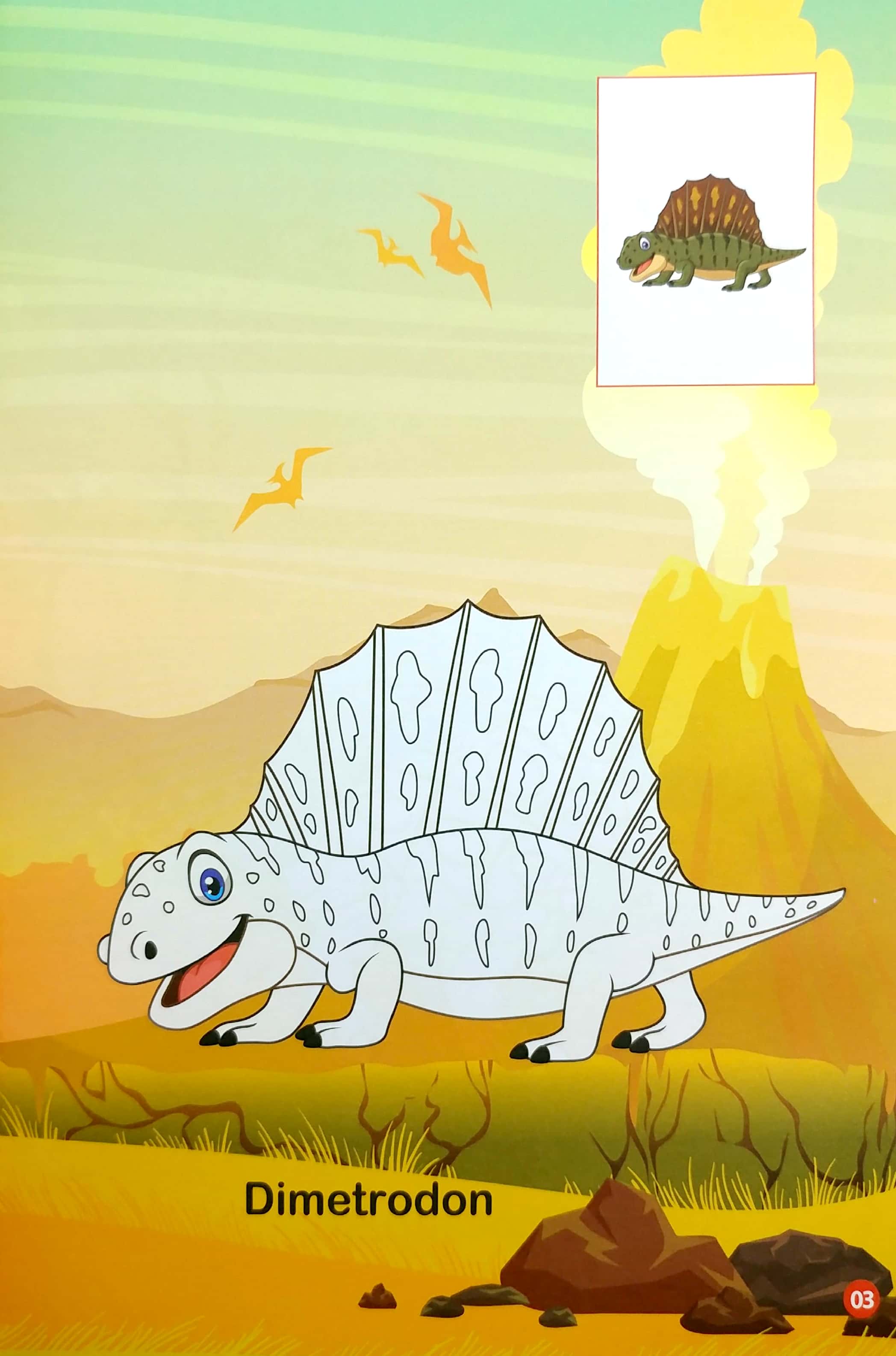 bộ tô màu thế giới khủng long dinosaurs 1 - Ảnh 4