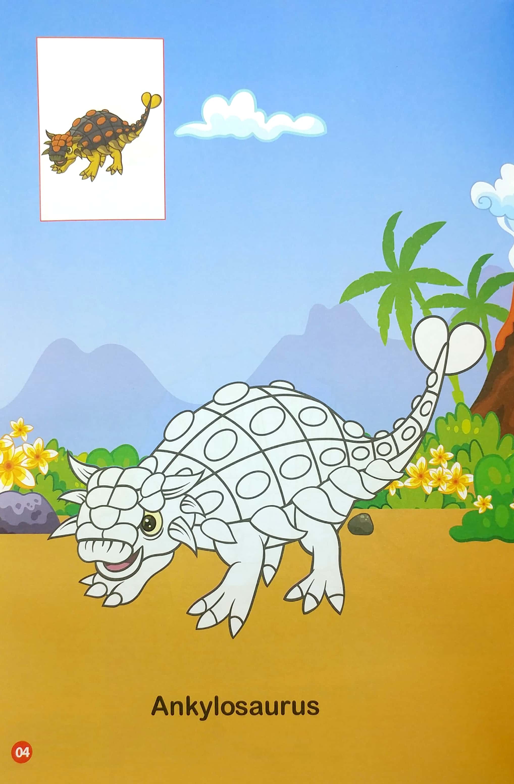 bộ tô màu thế giới khủng long dinosaurs 1 - Ảnh 5