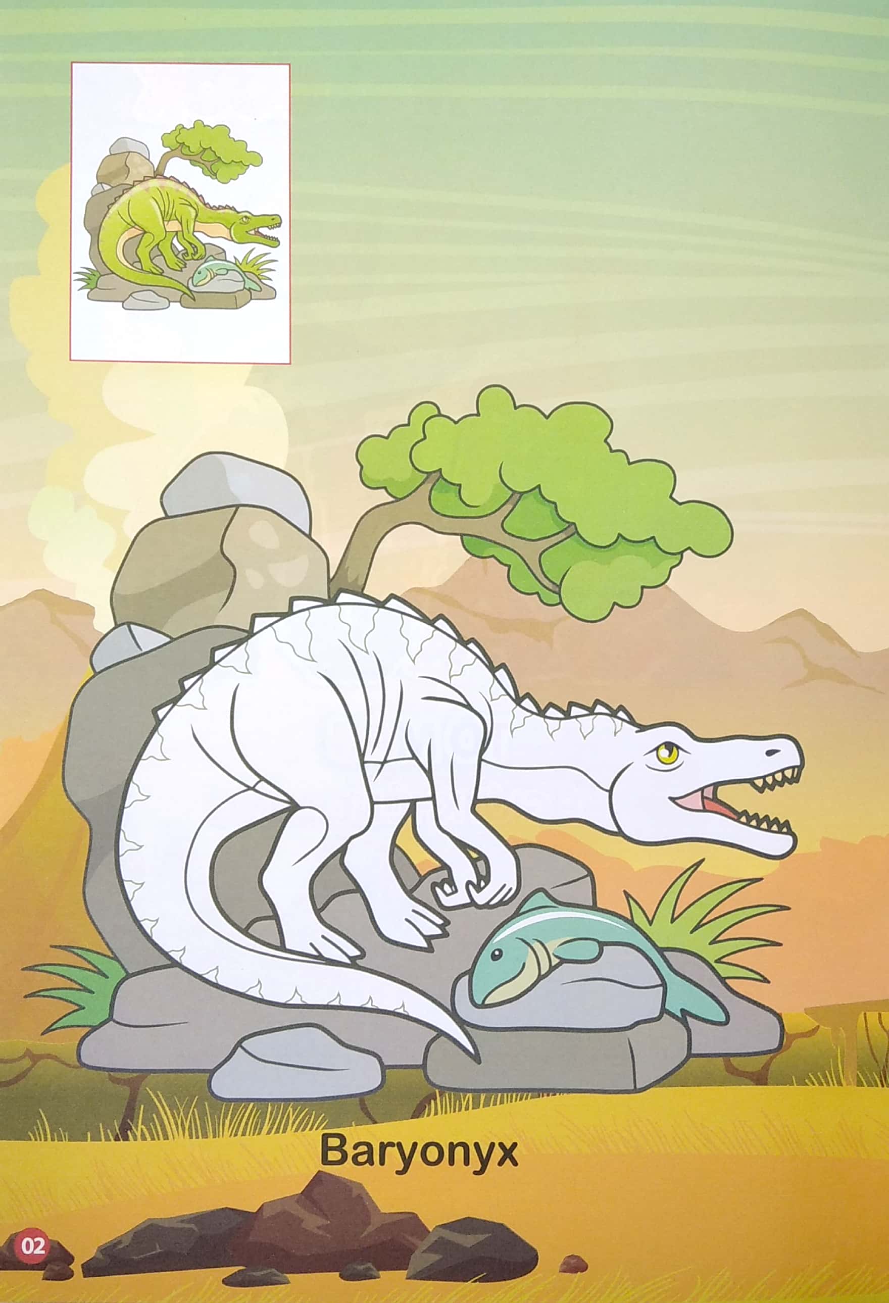 bộ tô màu thế giới khủng long dinosaurs 2 - Ảnh 4
