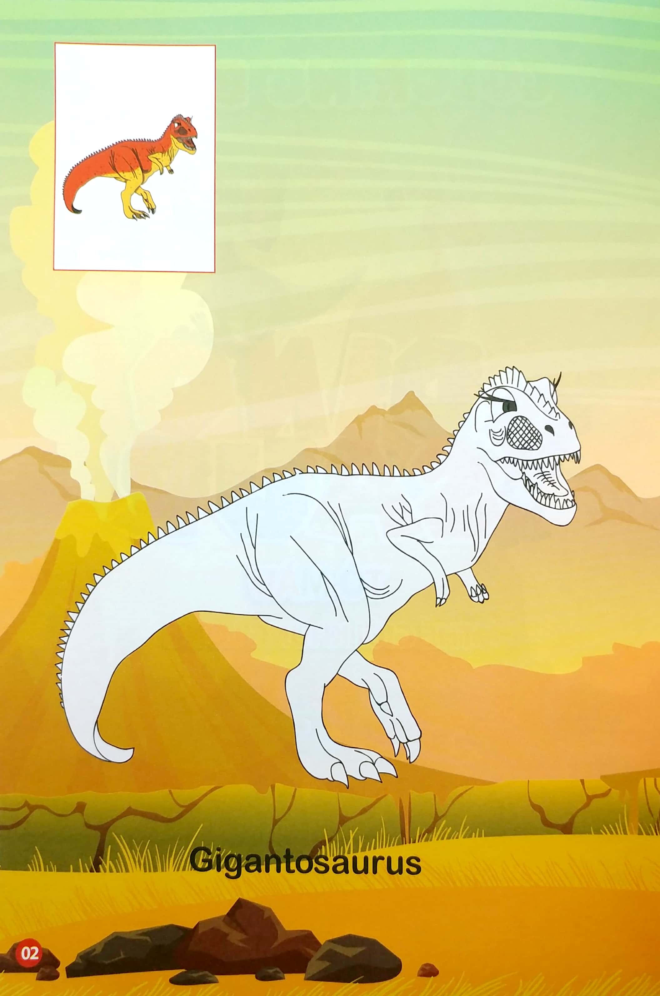 bộ tô màu thế giới khủng long dinosaurs 4 - Ảnh 4