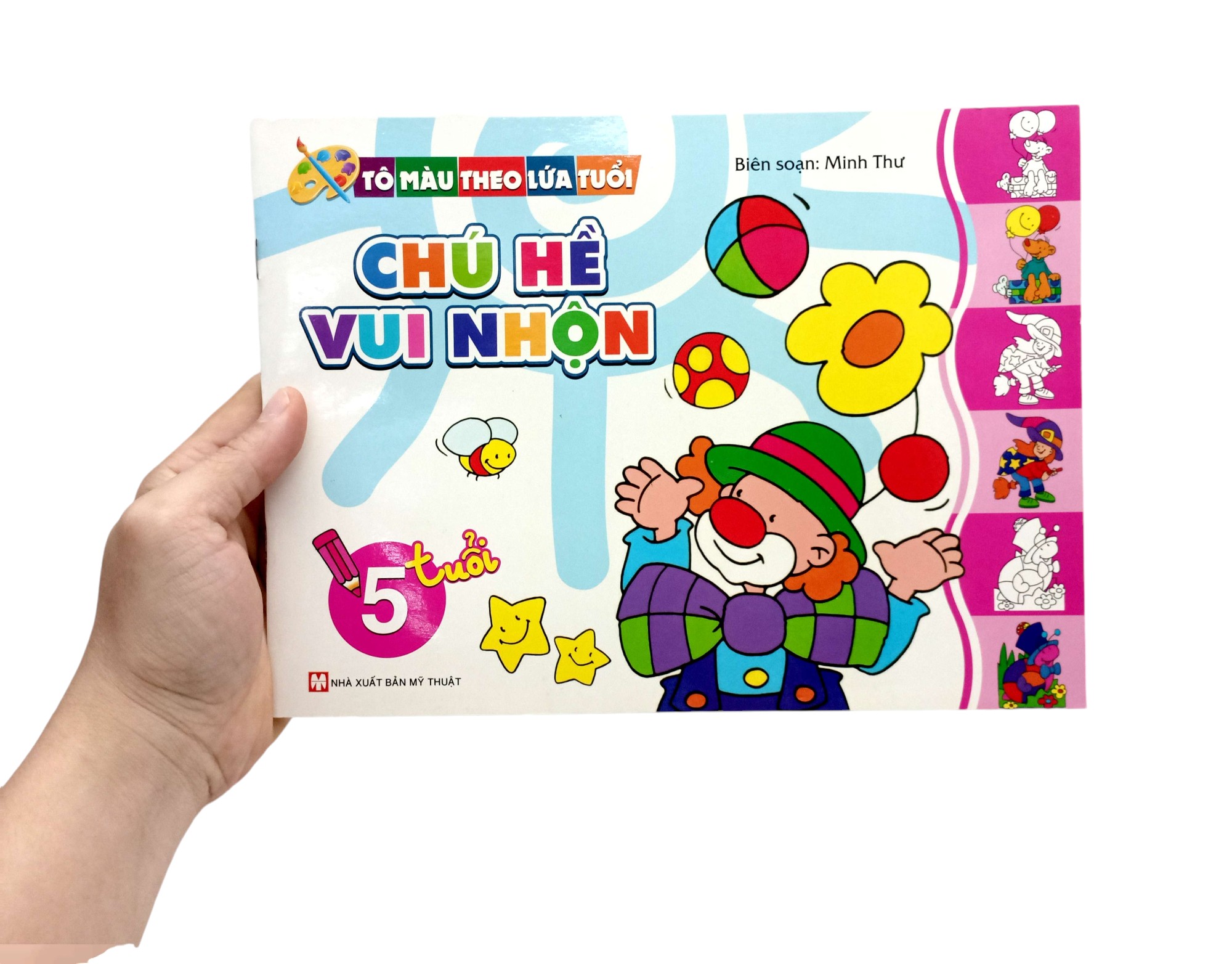 bộ tô màu theo lứa tuổi - chú hề vui nhộn (dành cho bé 5 tuổi) - tái bản - Ảnh 6