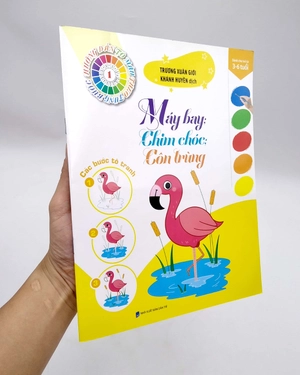 bộ tô màu theo từng bước - máy bay, chim chóc, côn trùng 1 - Ảnh 7