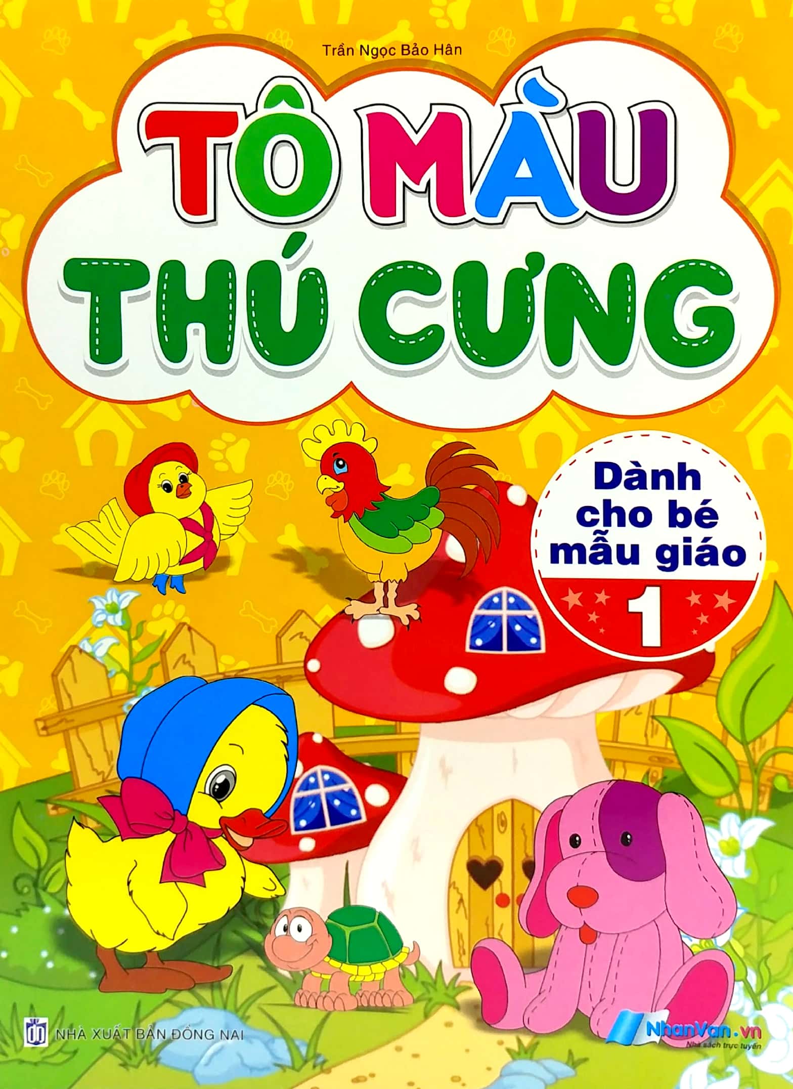 bộ tô màu thú cưng - tập 1 (dành cho bé mẫu giáo) - Ảnh 2