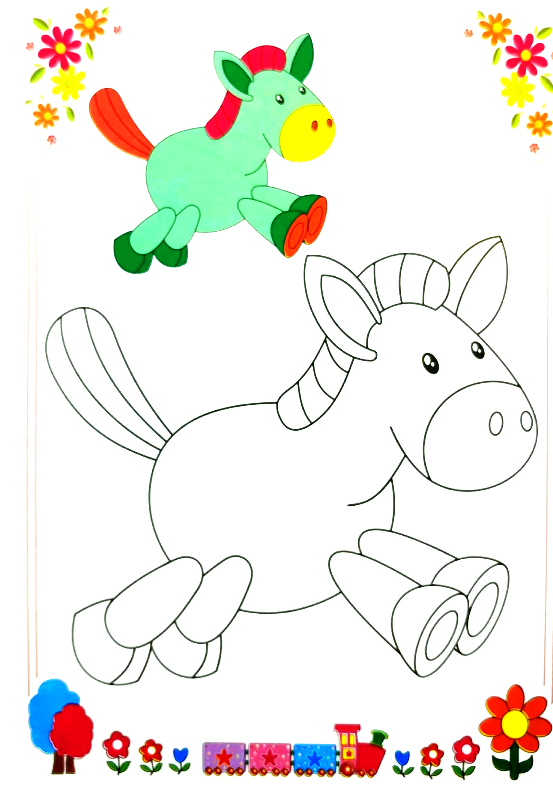 bộ tô màu thú cưng - tập 1 (dành cho bé mẫu giáo) - Ảnh 4