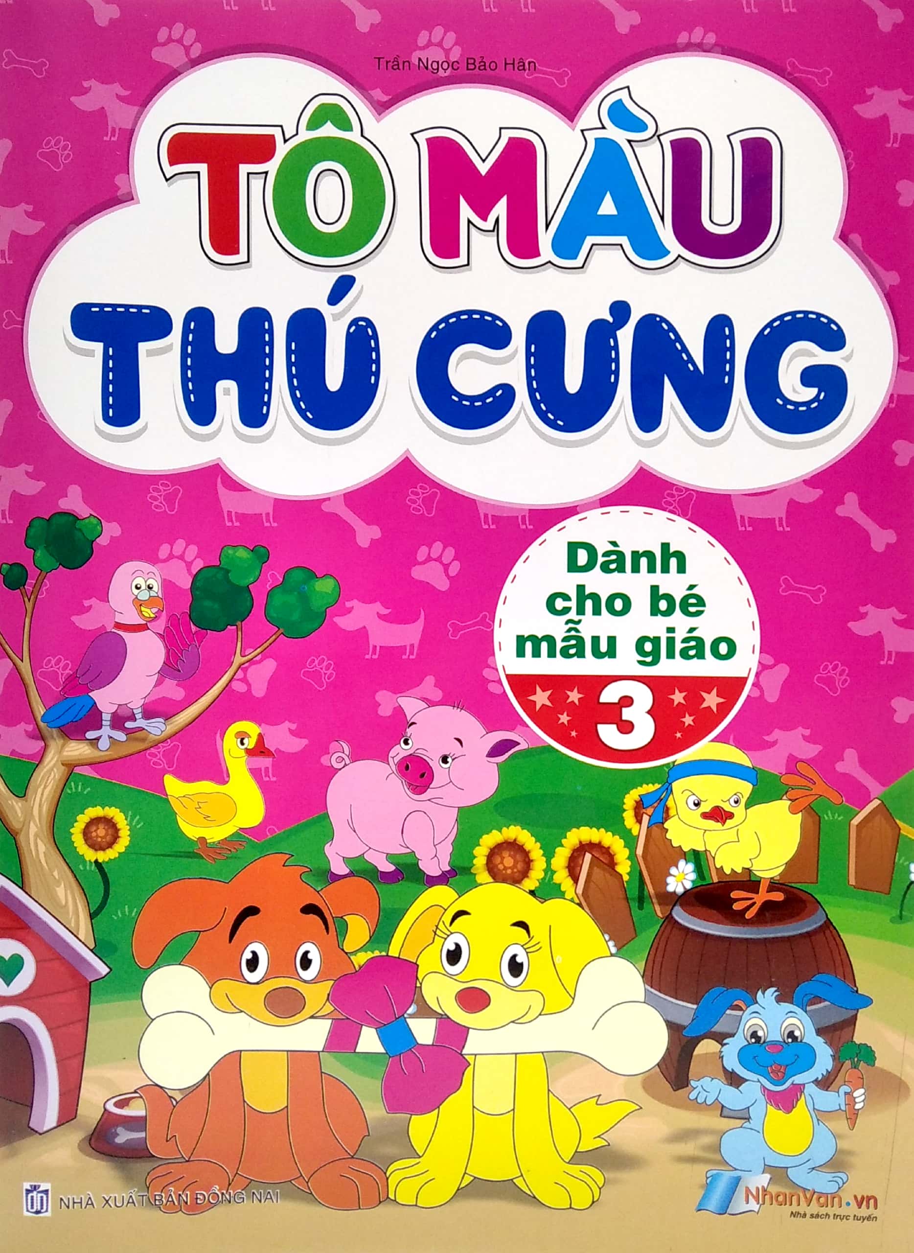 bộ tô màu thú cưng - tập 3 (dành cho bé mẫu giáo) - Ảnh 2