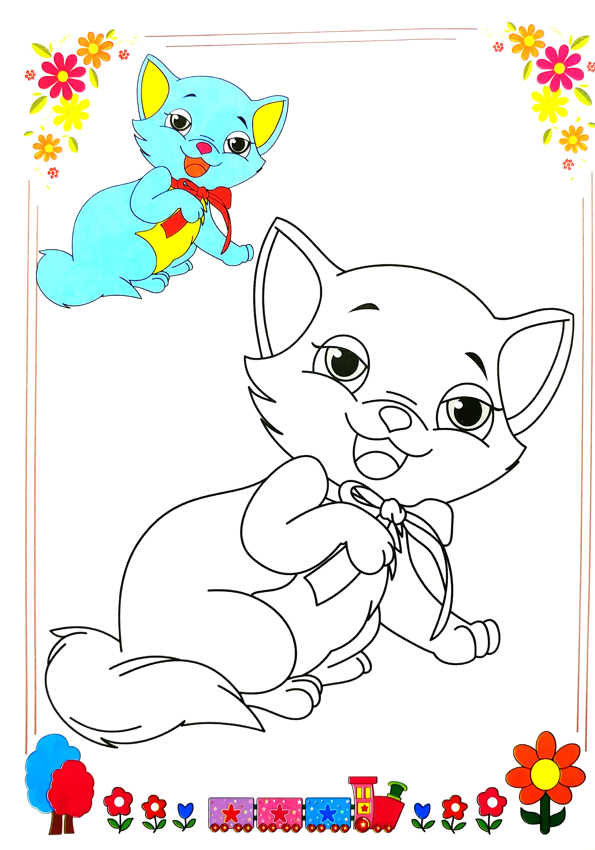 bộ tô màu thú cưng - tập 4 (dành cho bé mẫu giáo) - Ảnh 4