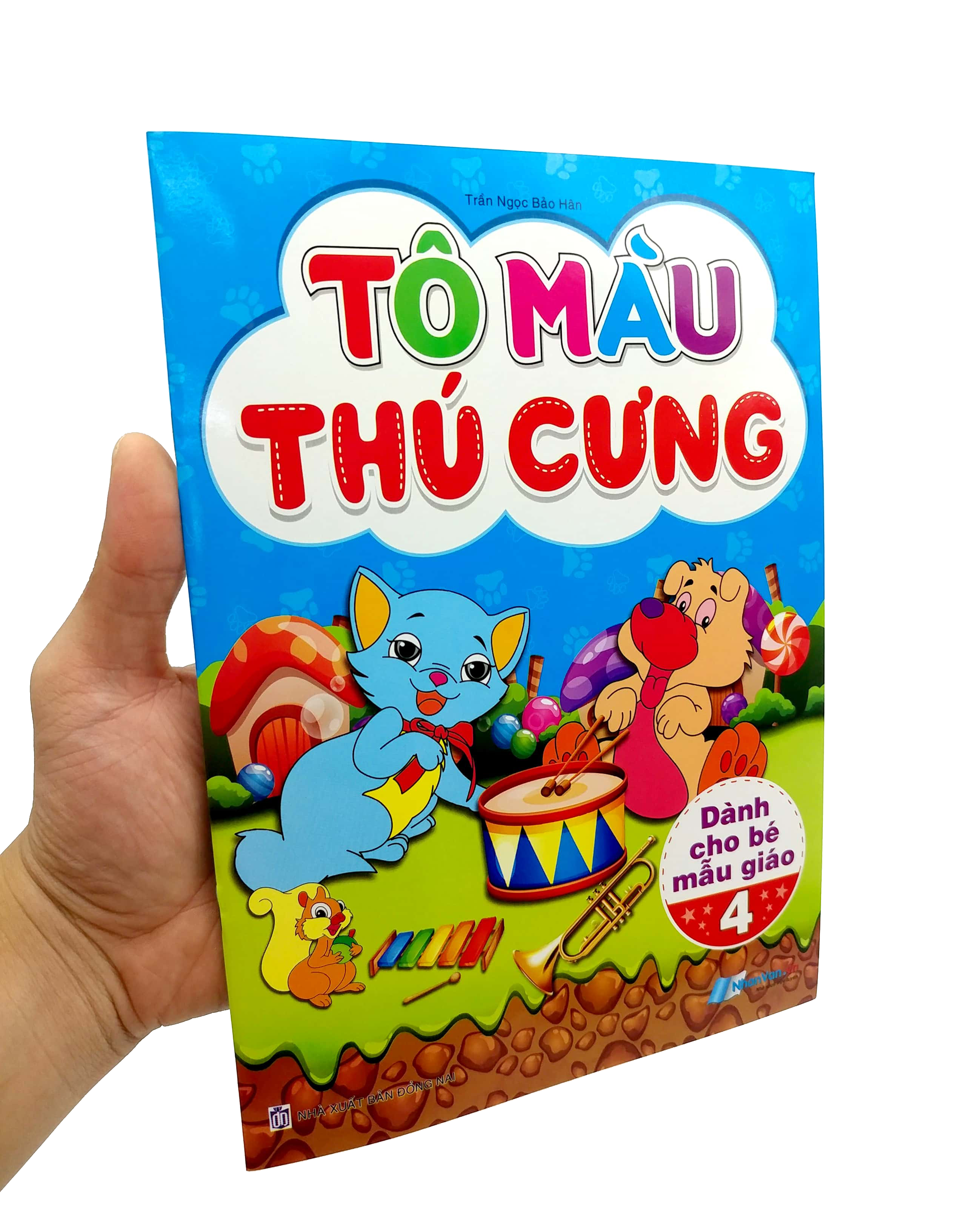 bộ tô màu thú cưng - tập 4 (dành cho bé mẫu giáo) - Ảnh 8