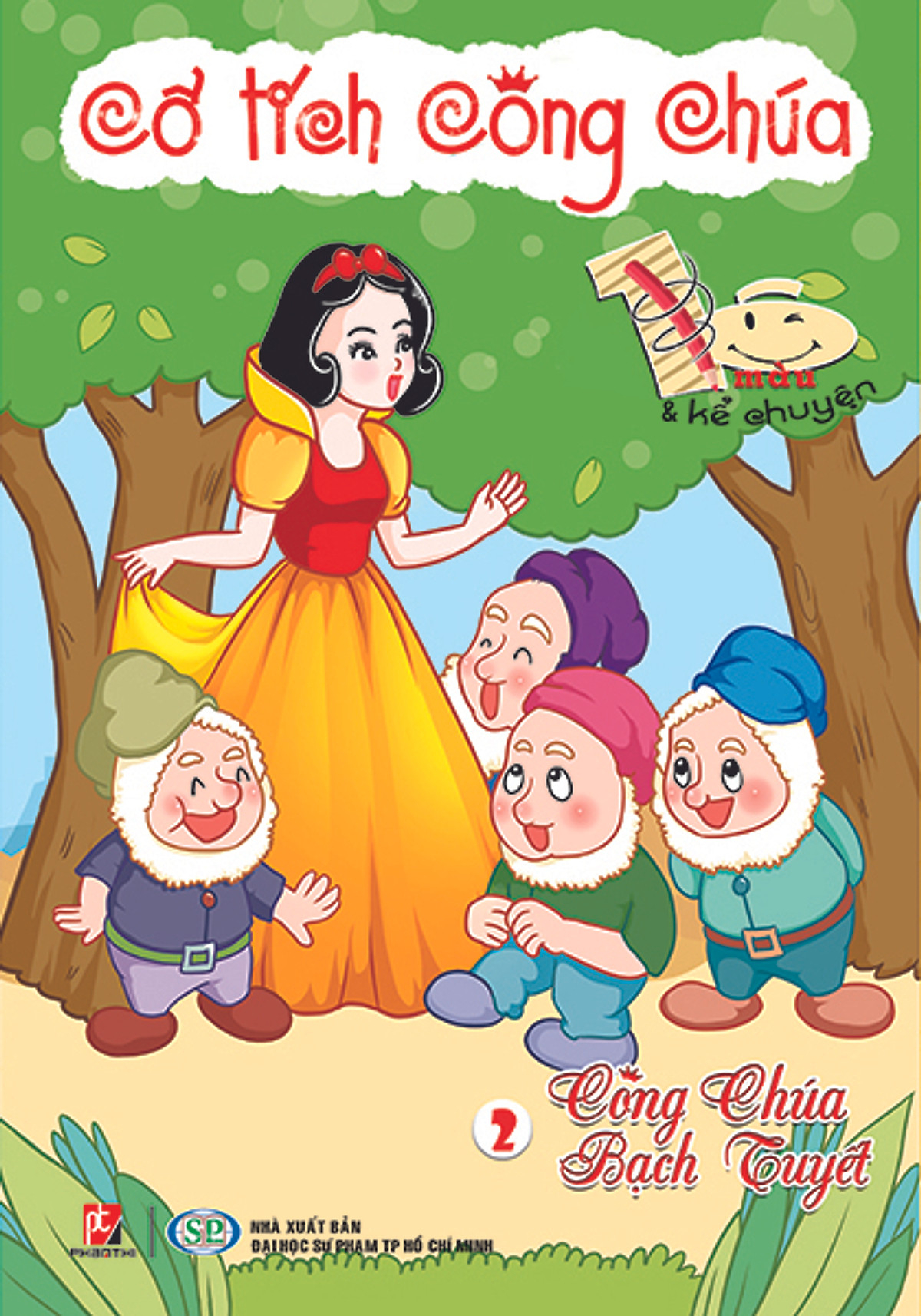 bộ tô màu và kế chuyện - cổ tích công chúa - tập 2 - công chúa bạch tuyết - Ảnh 2