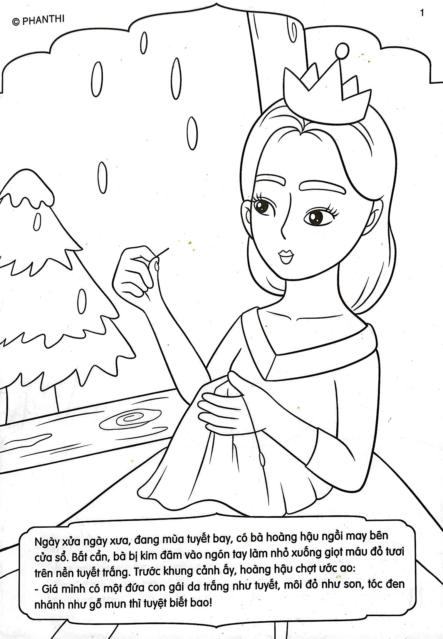 bộ tô màu và kế chuyện - cổ tích công chúa - tập 2 - công chúa bạch tuyết - Ảnh 4