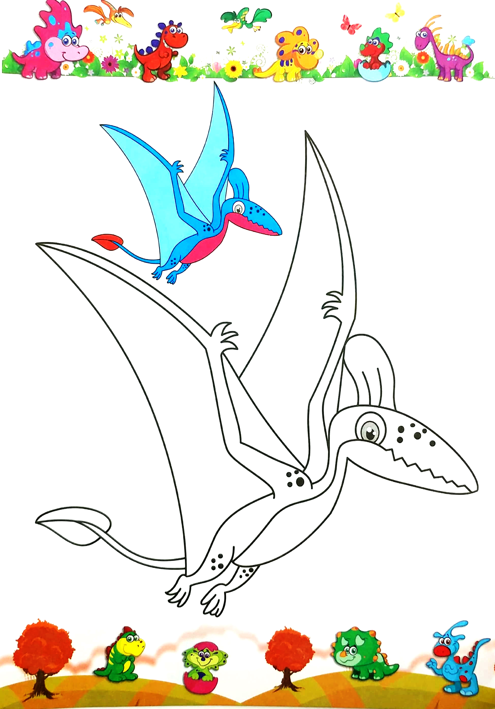 bộ tô màu - vương quốc khủng long - tập 1 (dành cho bé mẫu giáo) - Ảnh 6