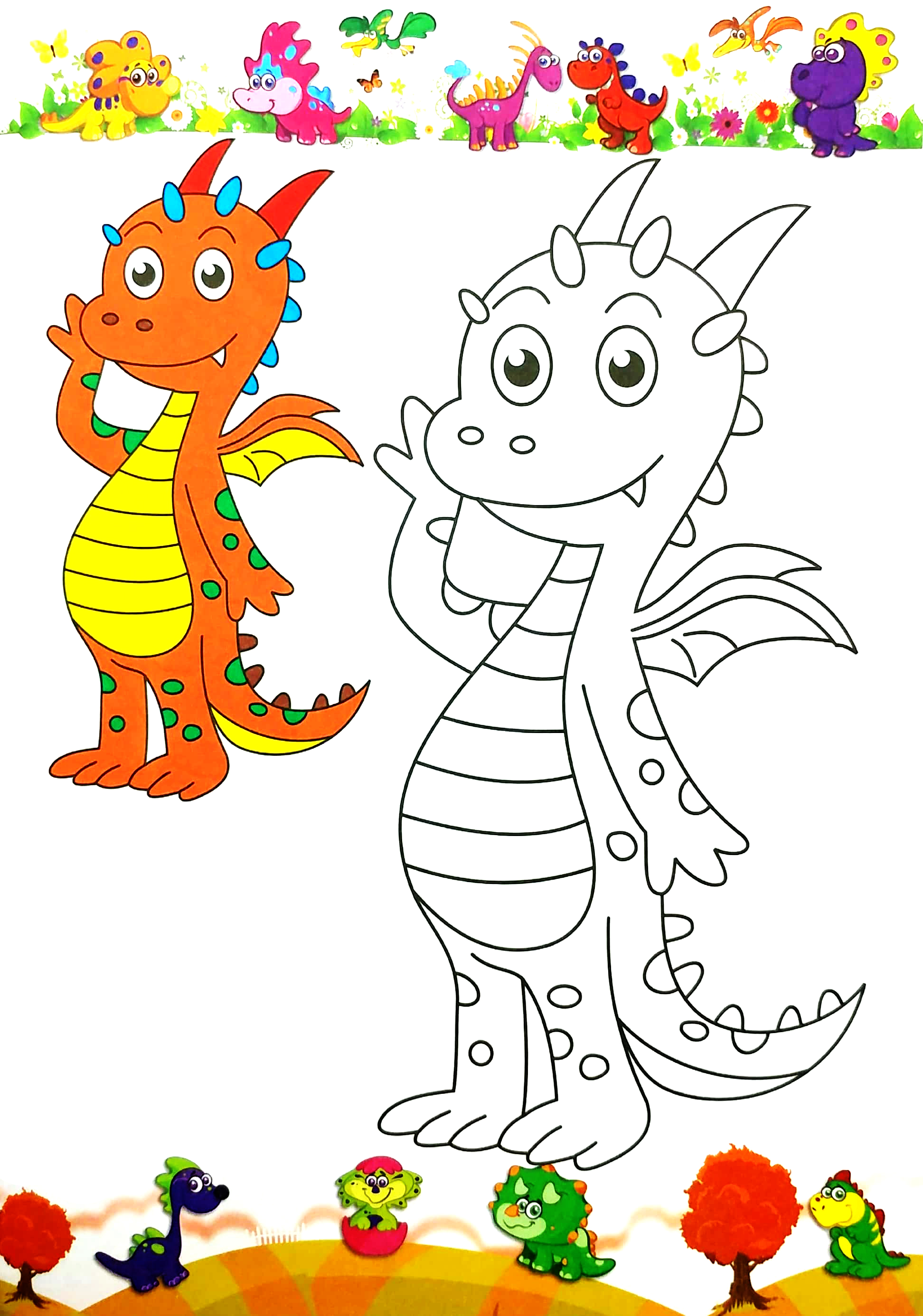 bộ tô màu - vương quốc khủng long - tập 4 (dành cho bé mẫu giáo) - Ảnh 5