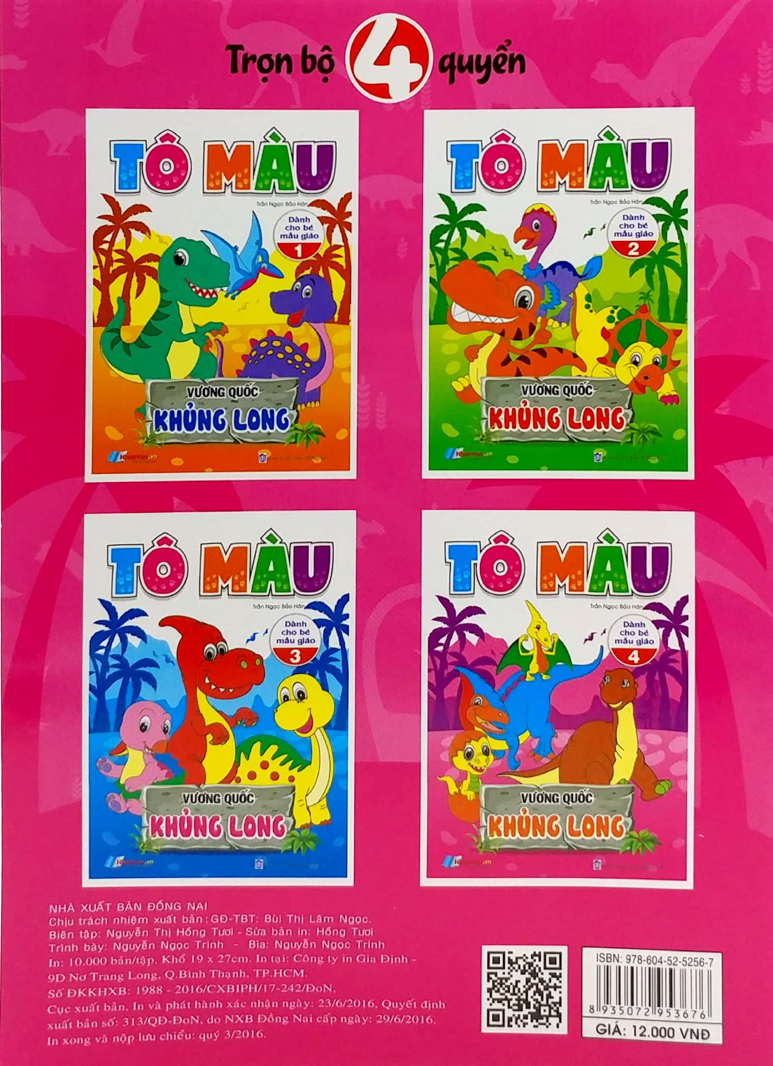 bộ tô màu - vương quốc khủng long - tập 4 (dành cho bé mẫu giáo) - Ảnh 7