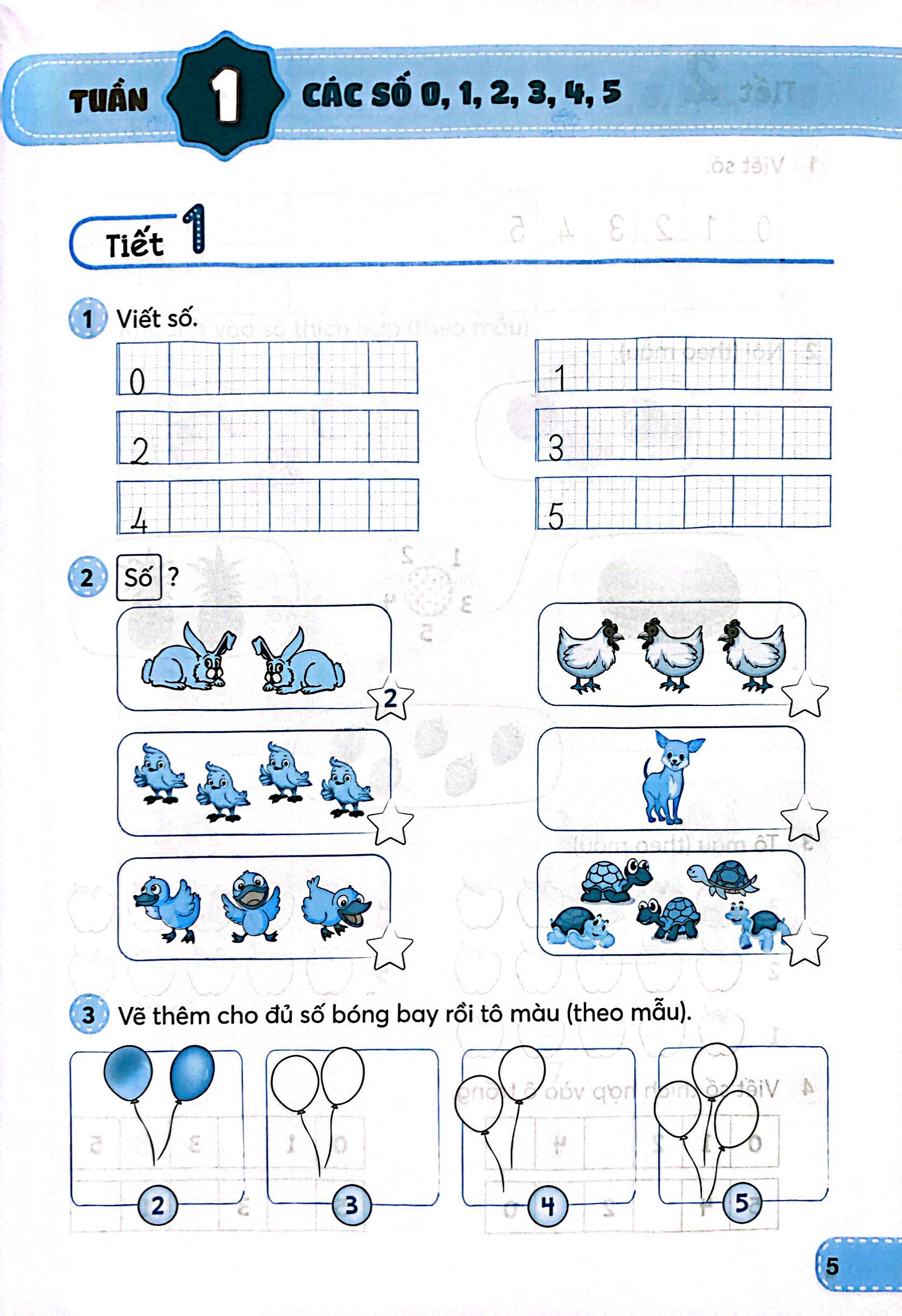 Bộ Toán 1 - Tập 1 (Kết Nối) (Dành Cho Buổi Học Thứ Hai) - Ảnh 5