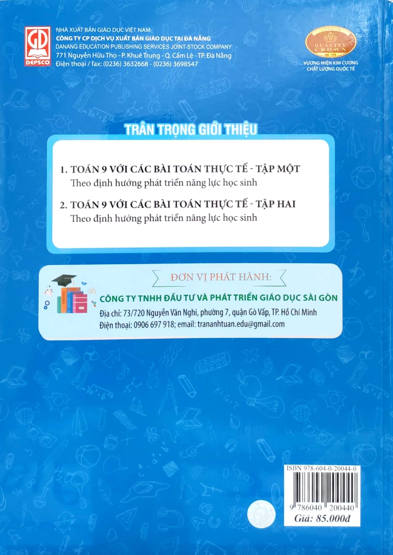 bộ toán 9 với các bài toán thực tế (tập 2) - Ảnh 3