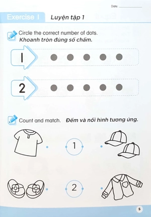 bộ toán song ngữ tiền tiểu học 3 - activity book - Ảnh 7