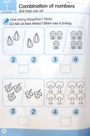 bộ toán song ngữ tiền tiểu học 4 - activity book - Ảnh 5